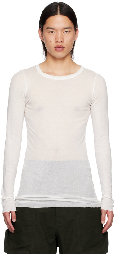 Photo: Rick Owens Off-White Porterville Rib Long Sleeve T-Shirt