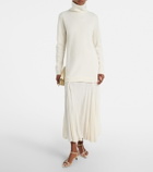 Xu Zhi Paneled wool-blend maxi dress