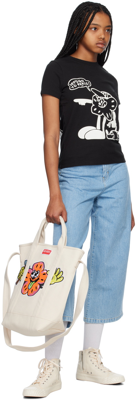 Kenzo Black Kenzo Paris Boke Boy Travels T-Shirt Kenzo