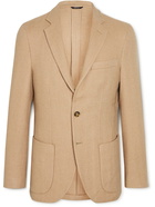 Loro Piana - Rain System Unstructured Herringbone Camel Hair Blazer - Brown