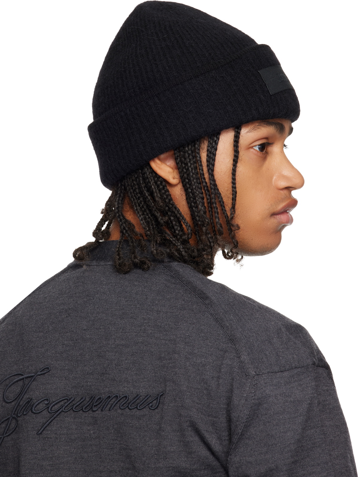 JACQUEMUS Black La Croisière 'The Gros Grain' Beanie