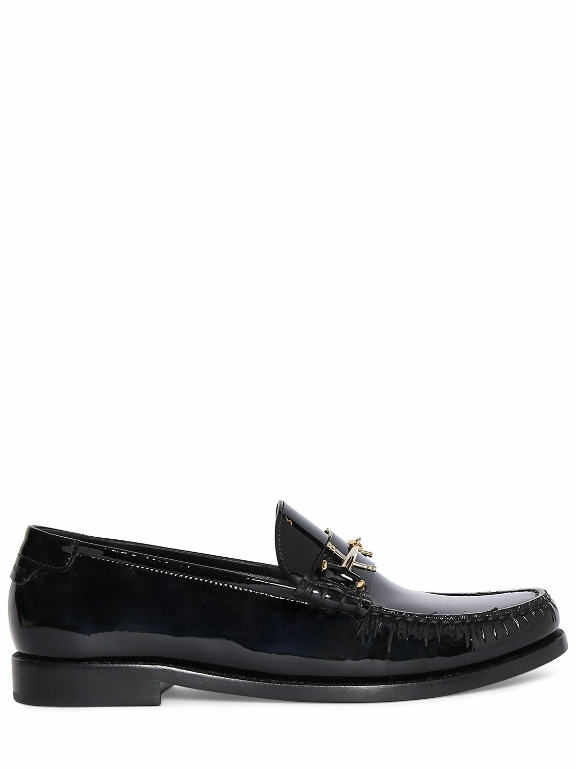Photo: SAINT LAURENT - 15mm Le Loafer Patent Leather Loafers