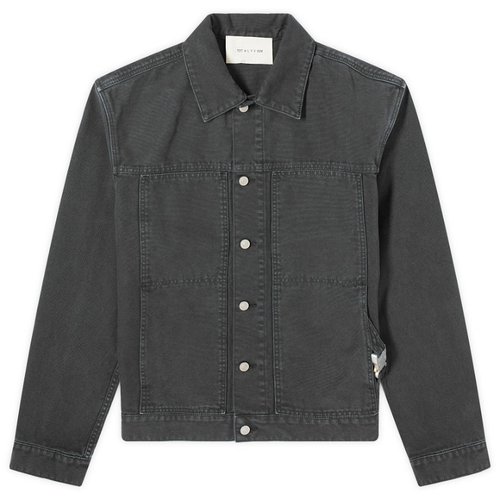 Photo: 1017 ALYX 9SM Men's Buckle Canvas Jacket in Washed Black