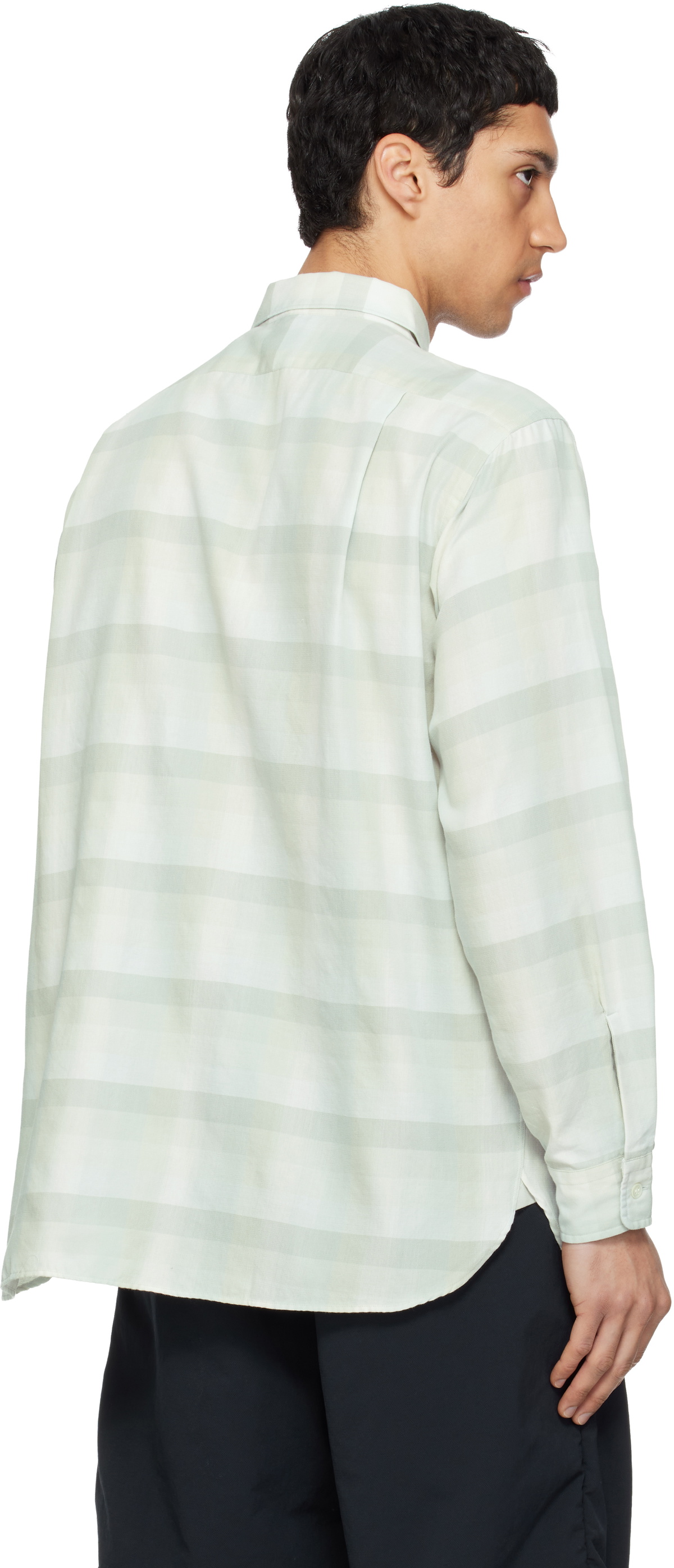 nanamica Green Regular Collar Wind Shirt