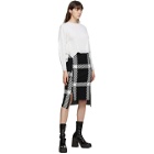 Stella McCartney Black and White Knit Check Skirt