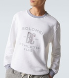 Brunello Cucinelli Printed cotton and linen sweatshirt