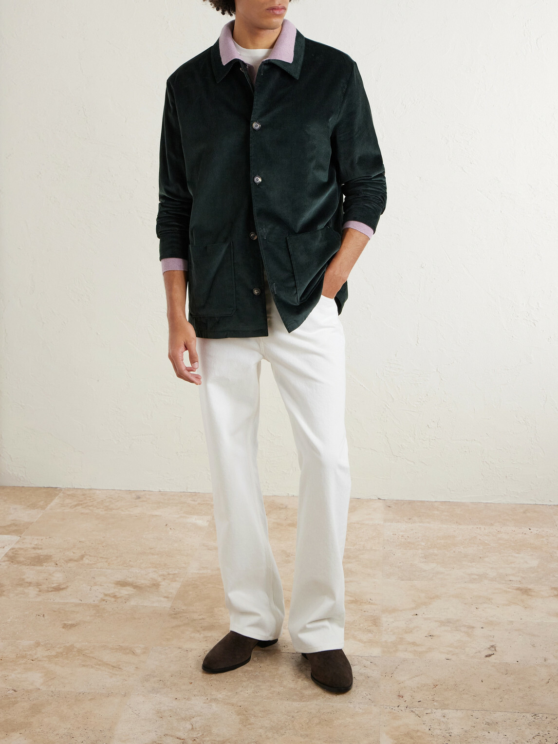 Gabriela Hearst - Javier Cotton-Corduroy Overshirt - Green