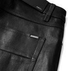 AMIRI - Skinny-Fit Leather Trousers - Black