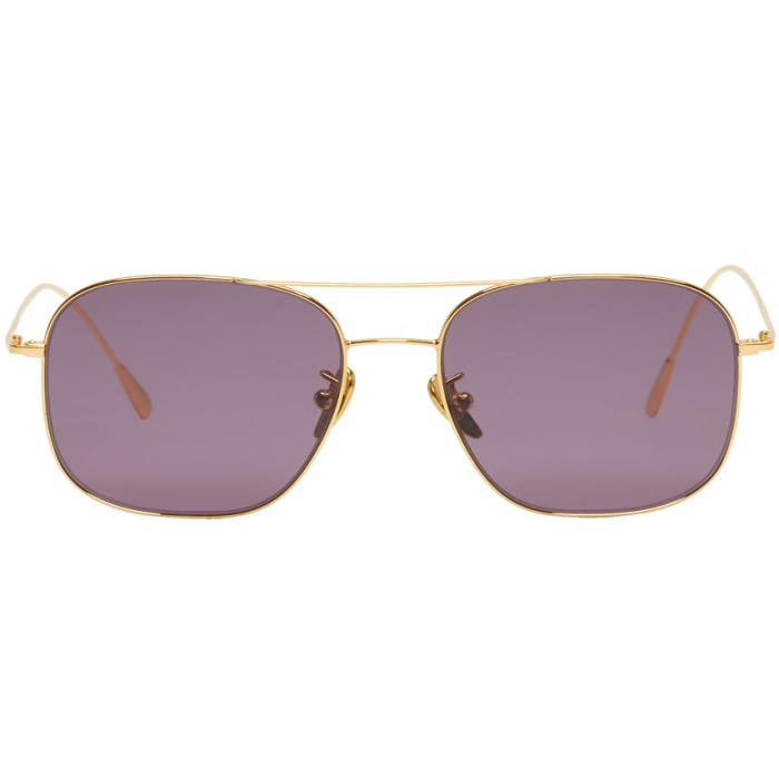 Photo: Cutler And Gross Gold and Purple 1267 Sunglasses