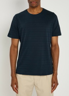 Oliver Spencer Conduit Striped Knit T-shirt Navy