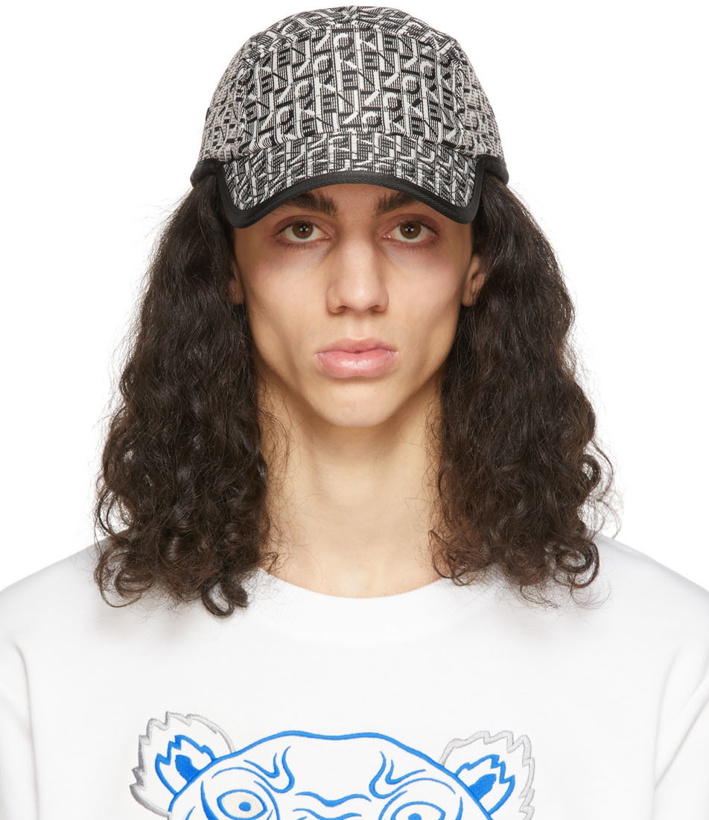 Photo: Kenzo Black & White Courier Monogram Cap