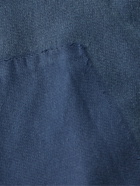 Maison Margiela - Distressed Garment-Dyed Cotton-Jersey Hoodie - Blue