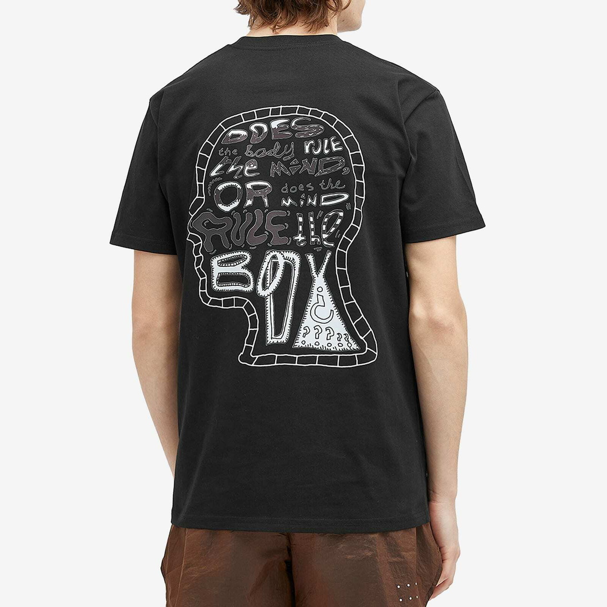 Over Over Men's Mind Body Fisher Easy T-Shirt in Black