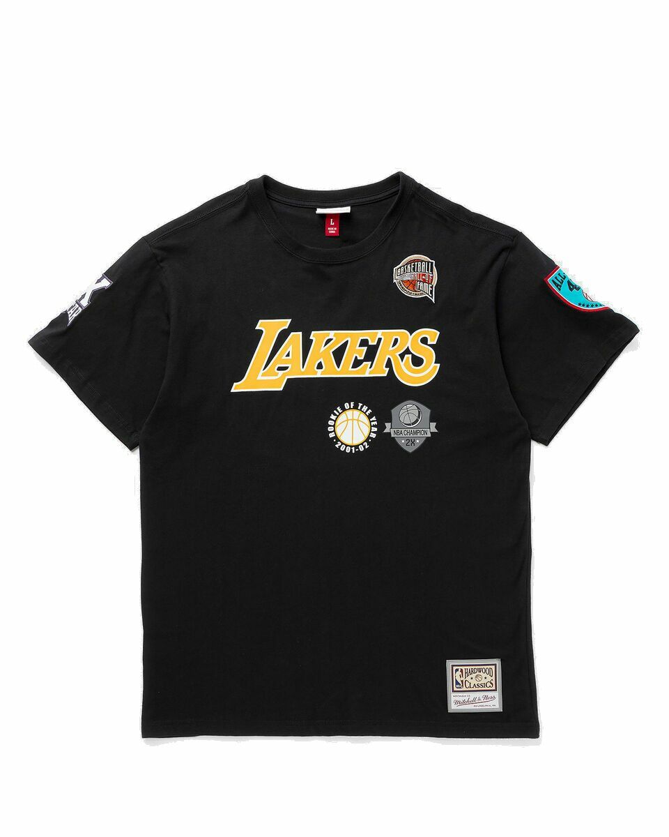 Photo: Mitchell & Ness Nba N&N Premium Tee Los Angeles Lakers Hall Of Fame Pau Gasol #16 Black - Mens - Shortsleeves/Team Tees