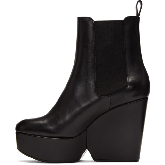 Clergerie Black Beatrice Platform Boots Clergerie