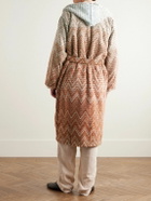 Missoni Home - Stone Ombré Striped Cotton-Terry Hooded Robe - Multi