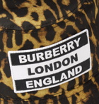 Burberry - Reversible Logo-Appliquéd Leopard-Print Nylon Bucket Hat - Animal print