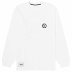 WTAPS Men's 19 Long Sleeve Printed T-Shirt in White