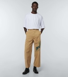 Incotex x Facetasm Printed wide-leg cotton pants