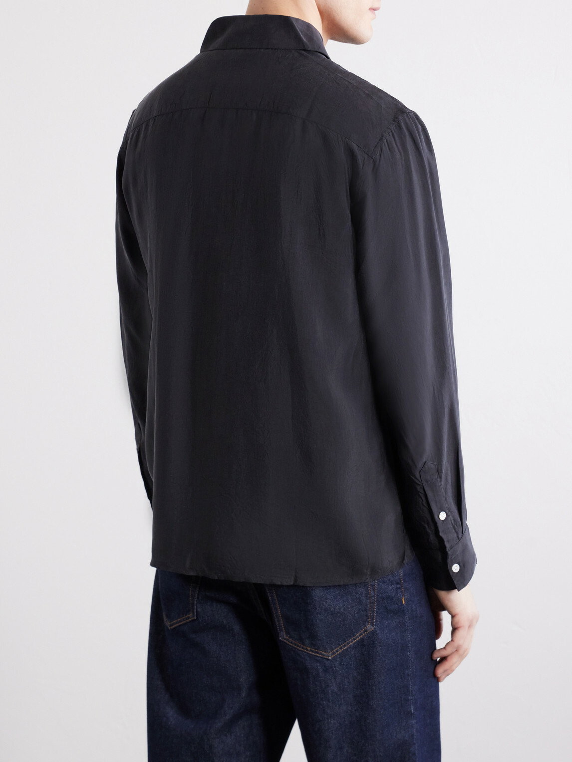 3sixteen - Satin Shirt - Black