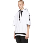 Dolce and Gabbana White and Black Removable Sleeves DandG Millennials Hoodie