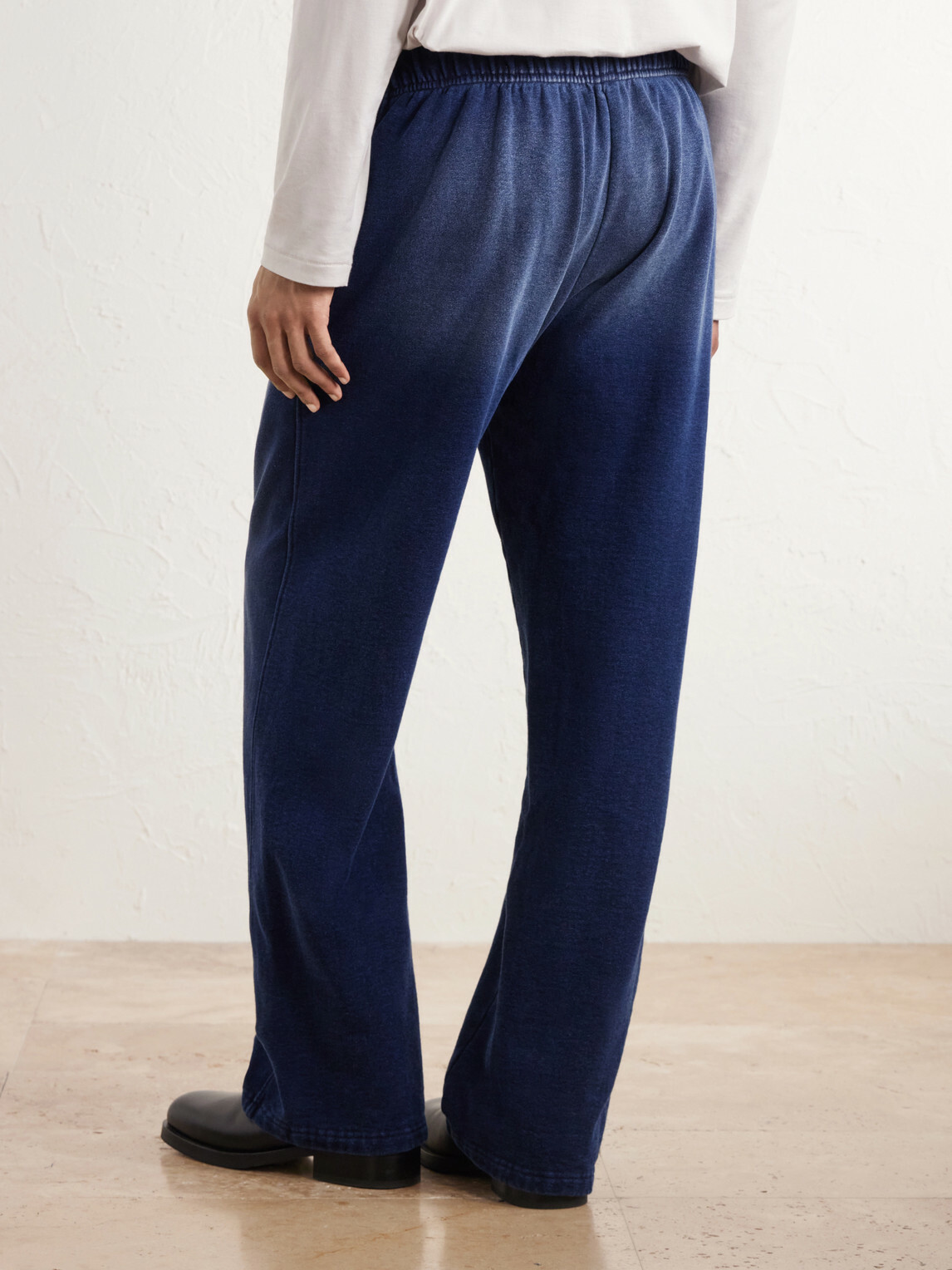 Les Tien - Straight-Leg Cotton-Fleece Sweatpants - Blue