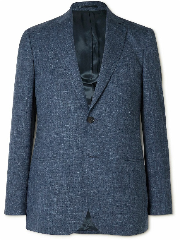 Photo: Mr P. - Virgin Wool, Silk and Linen-Blend Suit Jacket - Blue