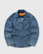 Stine Goya Belted Tailored Jacket Blue Denim Jackets