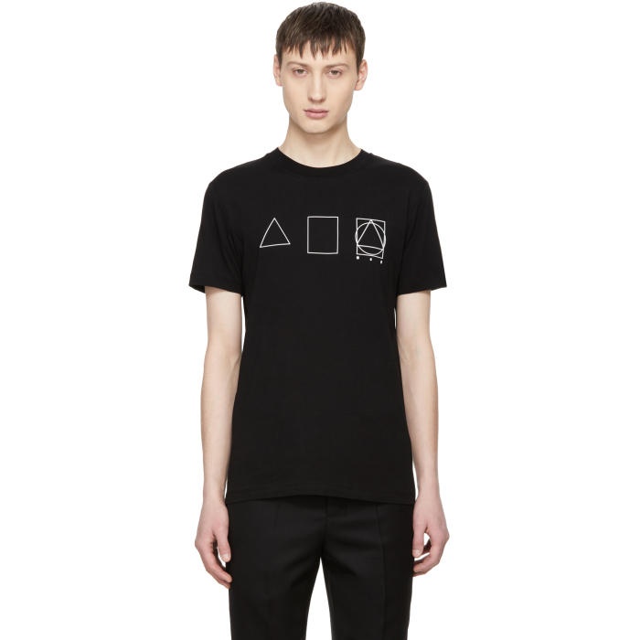 Photo: McQ Alexander McQueen Black Glyph Icons T-Shirt 
