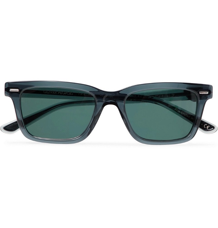 Photo: The Row - Oliver Peoples BA CC Square-Frame Acetate Polarised Sunglasses - Navy