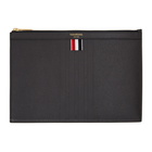 Thom Browne Grey Small Gusset Pouch