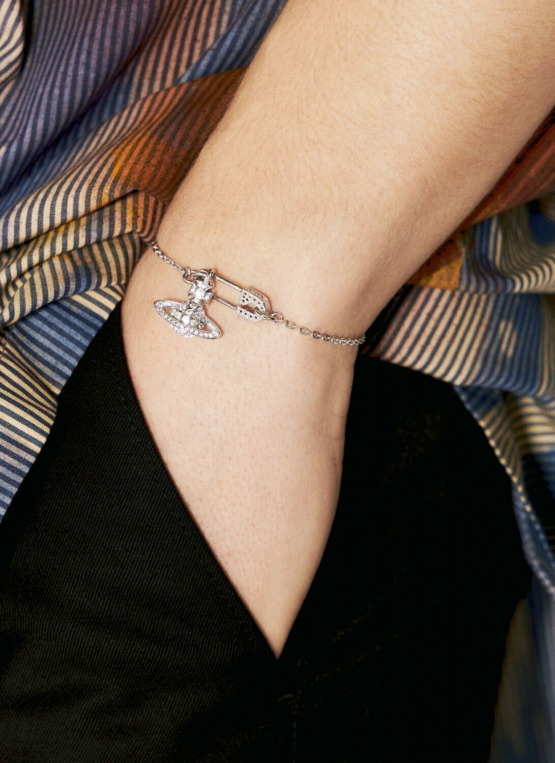 Vivienne Westwood Lucrece Safety Pin Bracelet