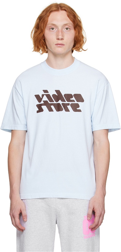 Photo: Video Store Apparel Blue Printed T-Shirt