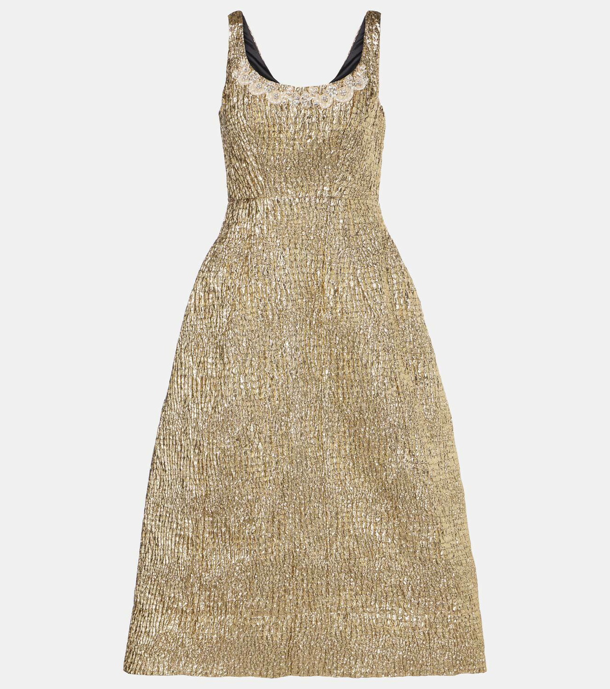 【SIMONE ROCHA】Embellished midi dress Simone Rocha Crystal-embellished tulle midi dress | REVERSIBLE