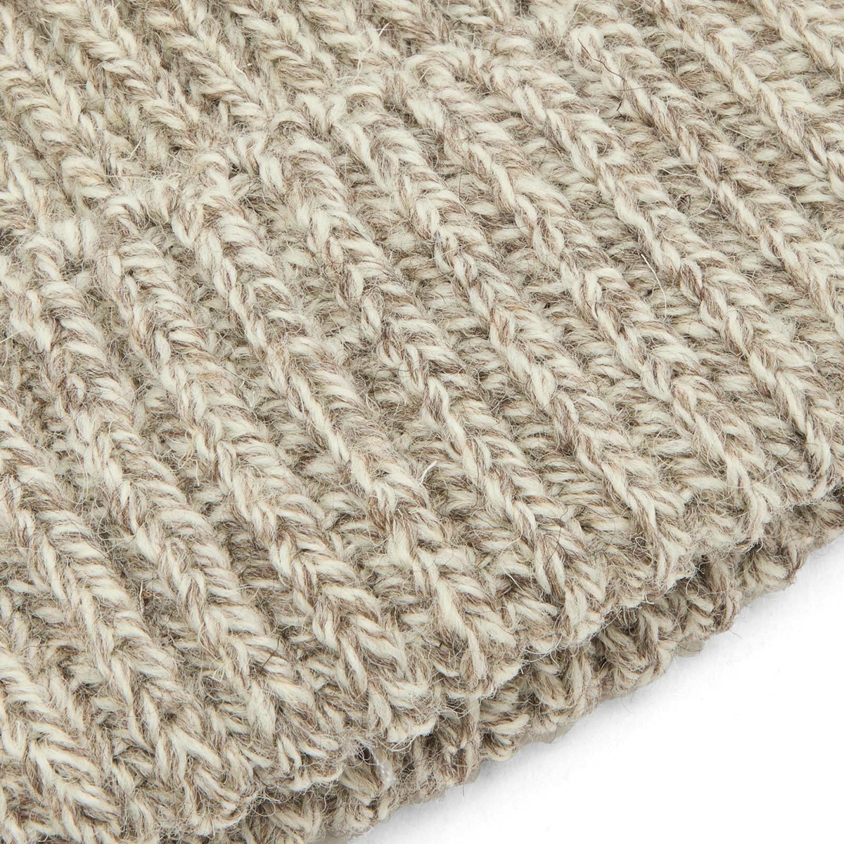 Café Mountain Men's Wool Toque Beanie in Natural 
