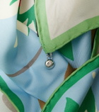 Loewe Printed silk twill scarf
