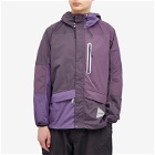 Gramicci Men's x And Wander Patchwork Wind Jacket in Multi Purple