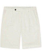 Massimo Alba - Straight-Leg Linen Shorts - White