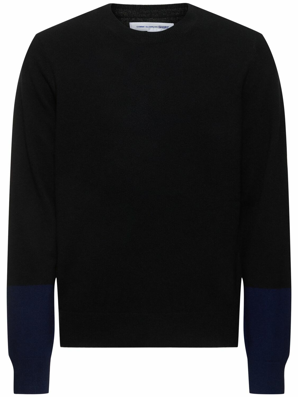 COMME DES GARÇONS SHIRT Forever Two-tone Wool Knit Sweater Comme