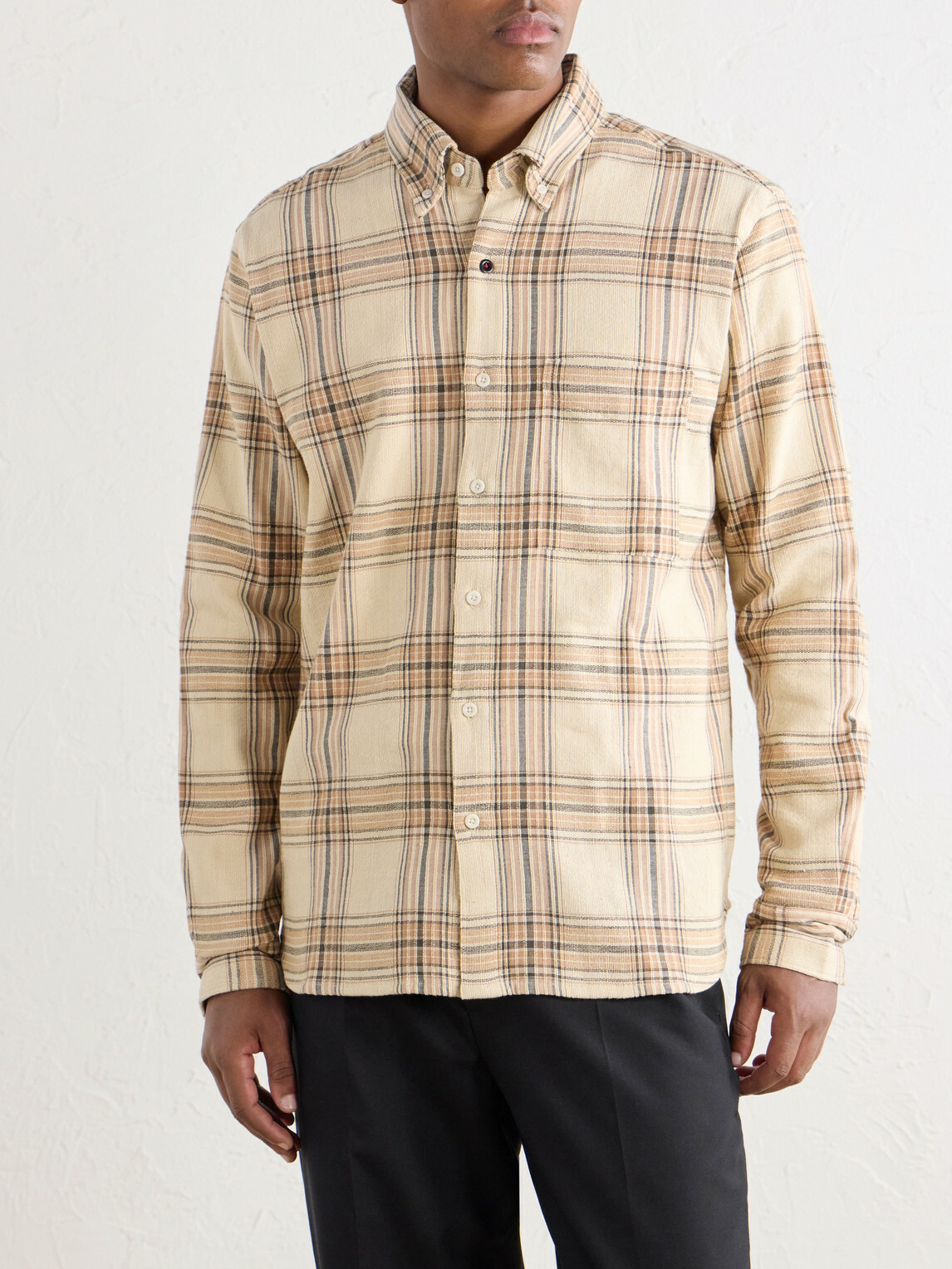 Kardo - Ronald Checked Cotton Shirt - Neutrals