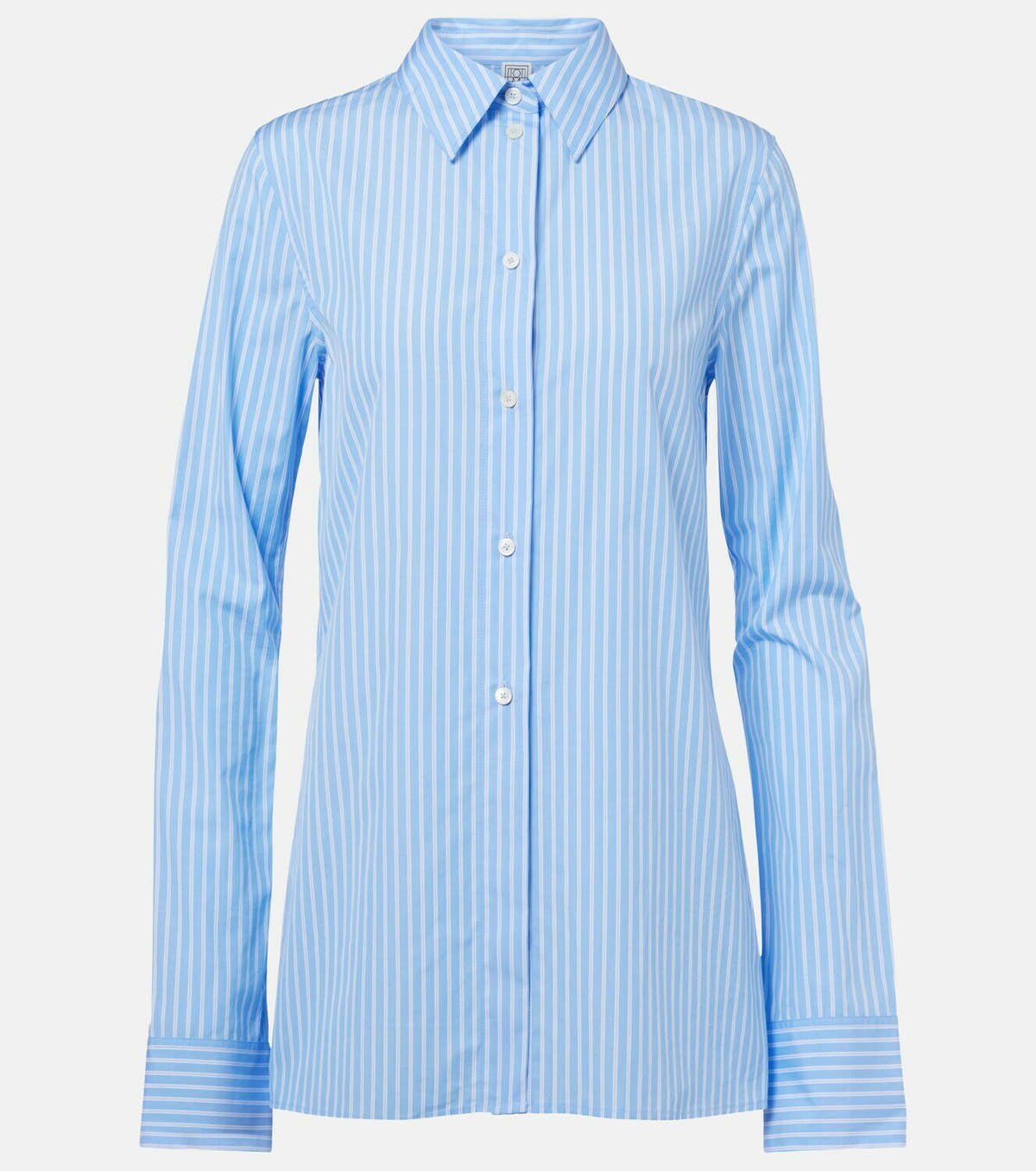 Toteme Striped cotton poplin shirt