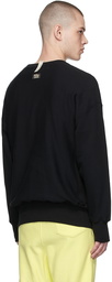 Advisory Board Crystals Black Cotton Sweatshirt