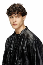 Diesel Biker jacket in shiny ripstop - Jackets Mens in Black