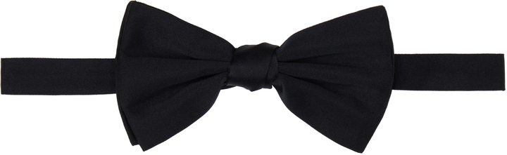 Photo: Dolce&Gabbana Black Silk Satin Bow Tie