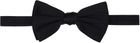 Dolce&Gabbana Black Silk Satin Bow Tie