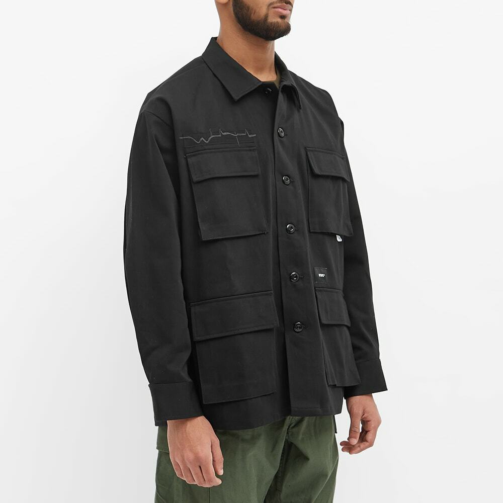 WTAPS Men's Jungle Brain Embroidered Jacket in Black