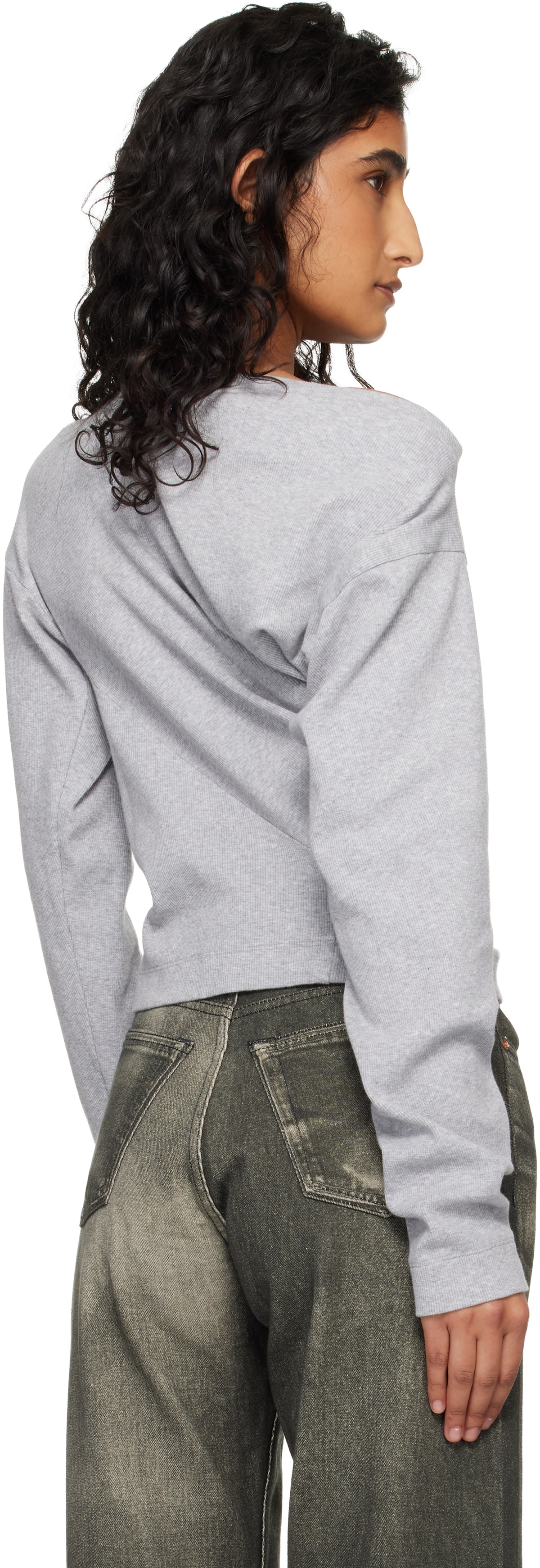 Vivienne Westwood Gray LS Hebo T-shirt