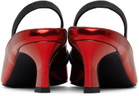 Justine Clenquet Red Sofia Slingback Heels