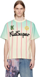 KidSuper Blue & Off-White Soccer Jersey T-shirt
