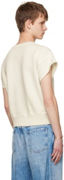 Maison Margiela White Short Sleeve Sweatshirt